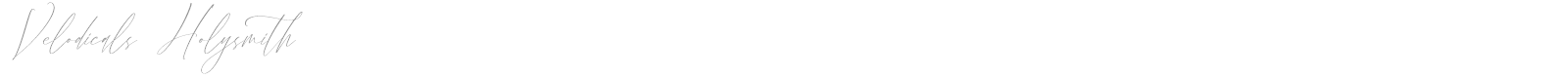 Velodicals Holysmith font preview